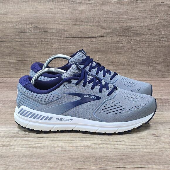 Brooks Other - Brooks Beast 20 Men's Size 9.5 D Gray Blue Running Walking Shoes (1103271D491)